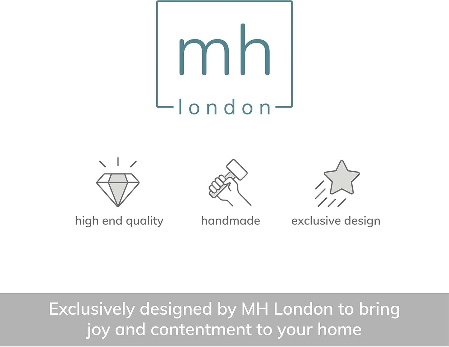 MH London Side Table - Stirling Wooden Modern C Shaped End Table - Exclusively Designed Hand Crafted Tables - End Table for Living Room, Bedroom Bedside Tables and Office
