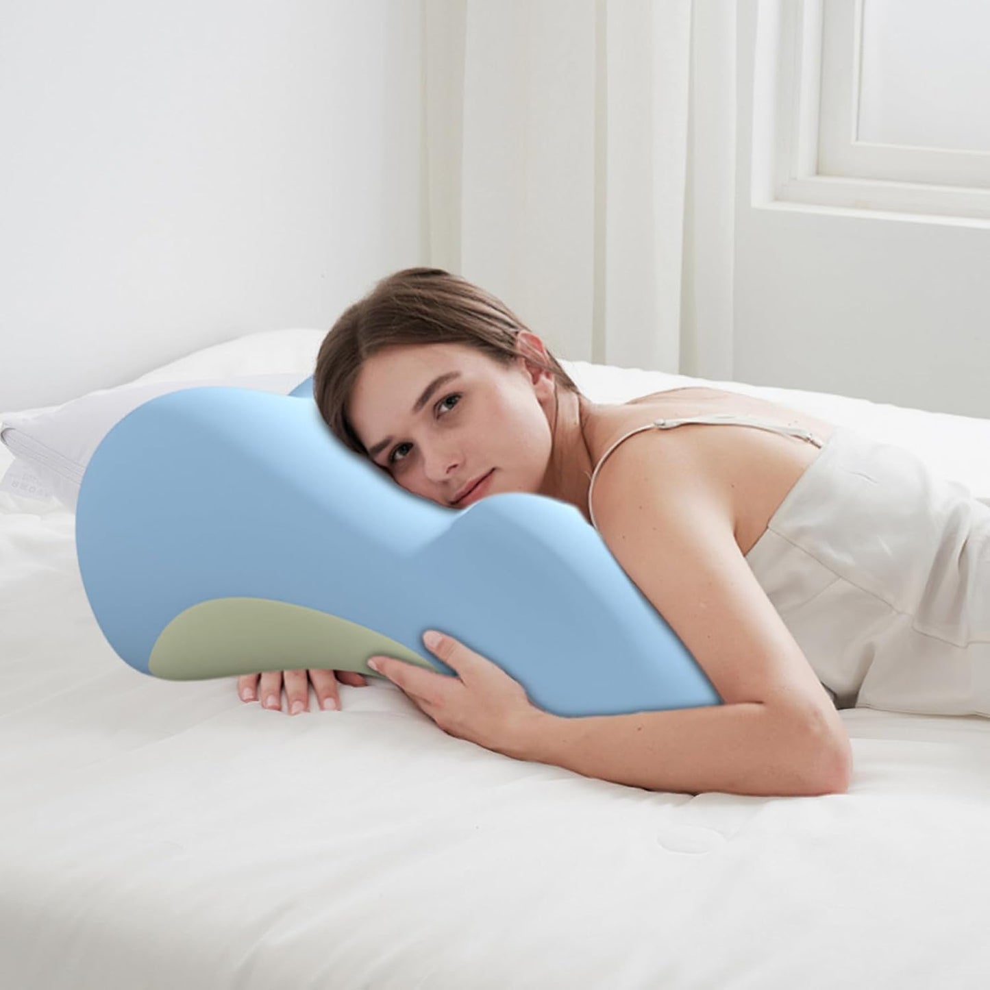 Couples Pillow for Intimacy | Soft Foam Cushion - Lumbar Support Intimacy Butt Pillow | for Reading Sleeping Watching TV Sitting Lying Couch Bed Furniture Home Bedroom