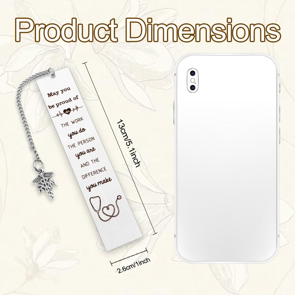 Nurse Appreciation Gifts for Women Reading Lovers Metal Bookmark Book Accessories Nurses Week Nursing Student School Nurse Gifts RN Practitioner Graduation Retirement Christmas Birthday Gift