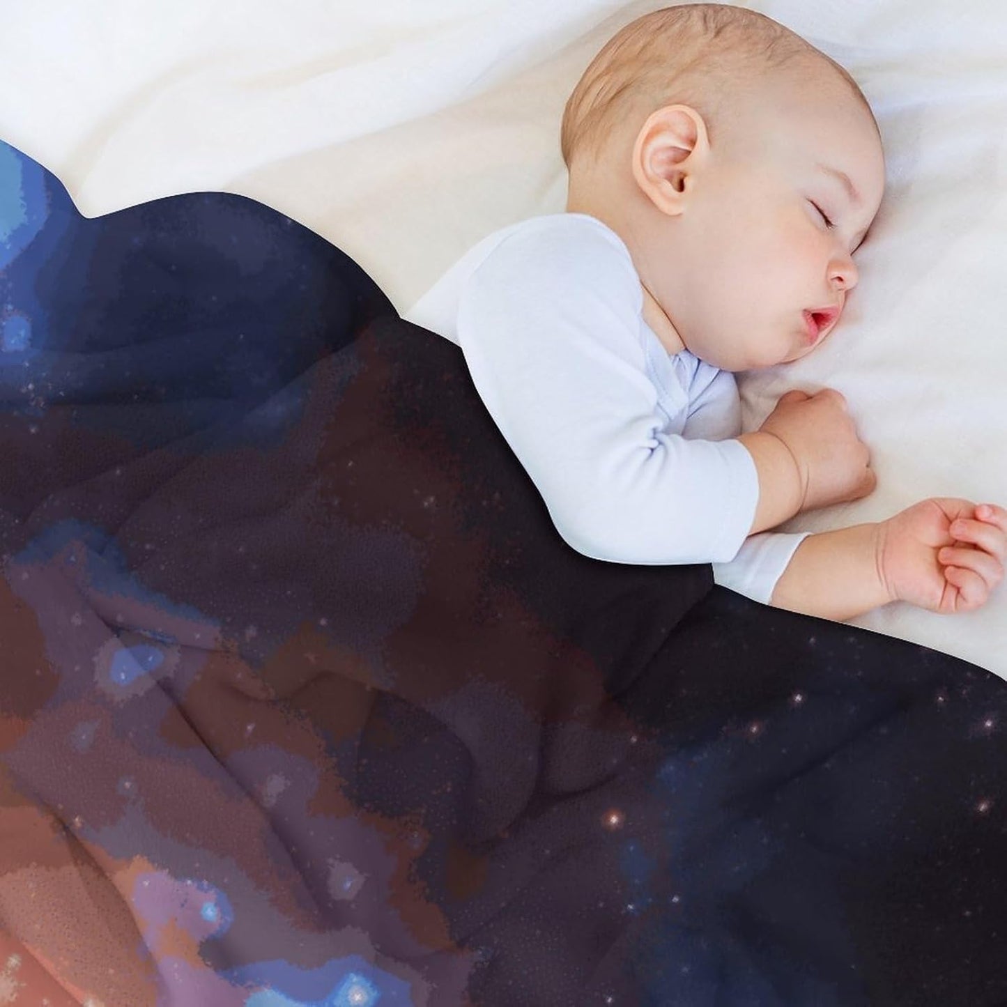 Planets in Space Background Blanket Super Soft Lightweight Throw Blanket Cute Cozy Warm Bed Blanket Decorative Fuzzy Blanket All-Season Home Decor Gift for Sofa Couch Living Room 50"*60"(130 * 150cm)