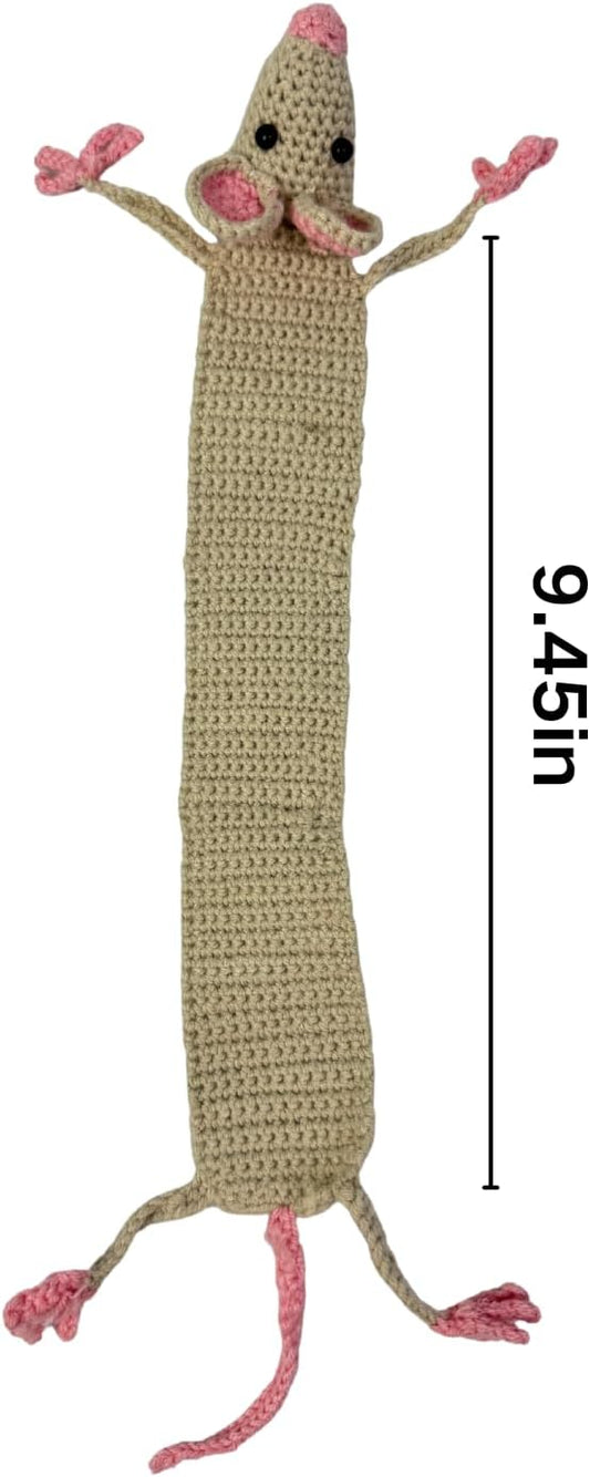 Sunoutdeeal 3D Hand-Crochet Animal Bookmarks Featuring Charming Personalized Designs, These Adorable Bookmarks Make Quirky Reading Companions.Gifts for Book Enthusiasts,Birthday,Book Club Members(ls)