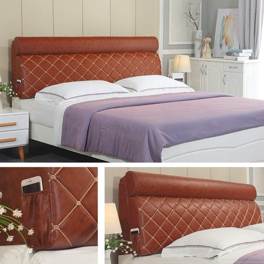 Headboard Bedside Cushion Pads Large Back Soft Case Multifunction Not Easily Deformed, 3 Colors (Color : 3#-No headboard, Size : 150cm)