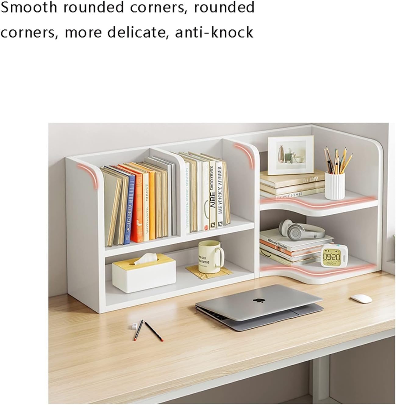 Bookshelf Wood Shelves Industrial Narrow Modern Wood Bookcase Small Storage Open Standing Bookcase with Frame Bookcase Storage Rack