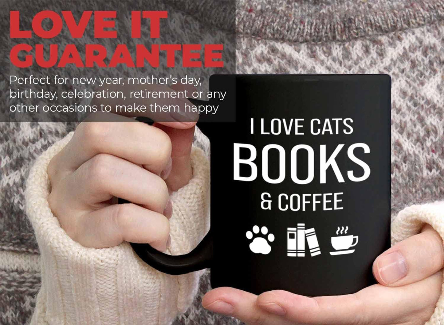 Bubble Hugs Book lovers Coffee Mug 11oz Black - Cats Books Coffee - Author Writer Library Editor Introvert Lovers Cat Chill Relax Bookworm Reading
