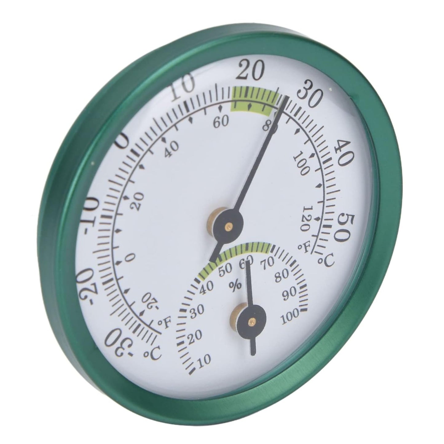 Mini Indoor Thermometer Hygrometer, 2 in 1 Temperature Humidity Monitor Gauge No Battery Required Mini Wall Hanging Thin Temperature Humidity Meter for Home, Room