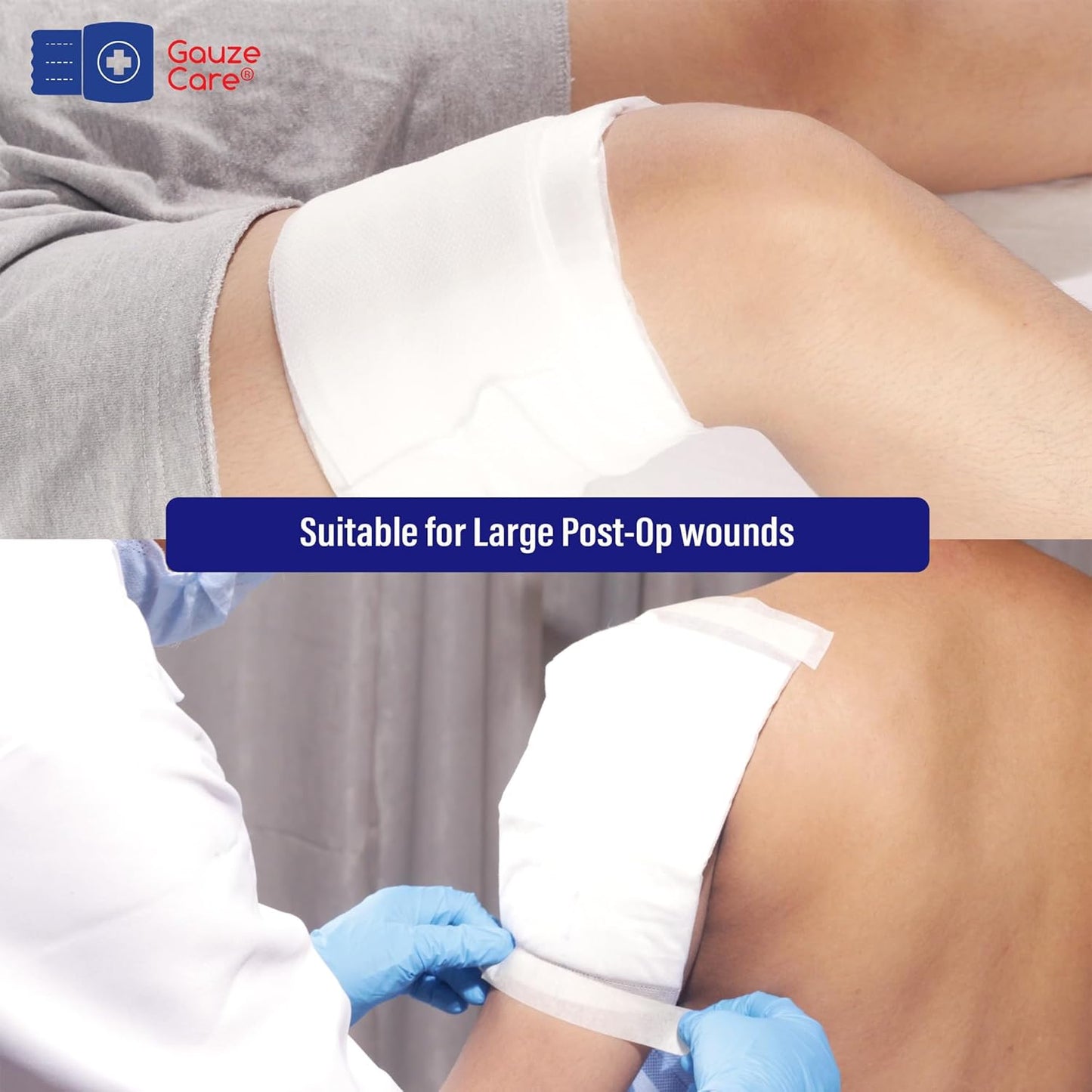 GauzeCare Sterile Abdominal Pads 5x9 inch 20-Pack | Extra Absorbent & Thick, Individually Packed Combine Pads with Non-Stick Outer Layer for Heavy Bleeding Wounds | Perfect for First Aid Kits (IFAKs)