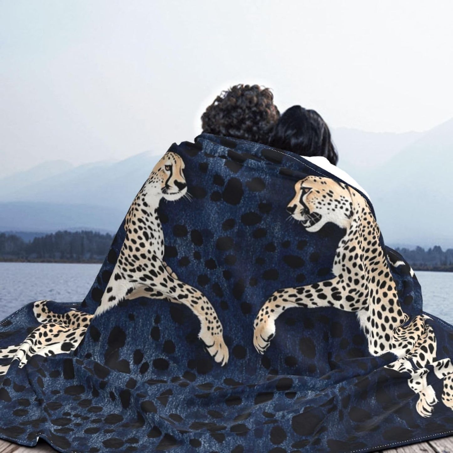 Leopard Blanket Cheetah Decor Animal Print Throw Blanket Gifts for Girls Boys Lovers Super Warm Soft Plush Lightweight Fleece Flannel Winter Bedding Blankets for Kids Adults Women Men 50"X40"