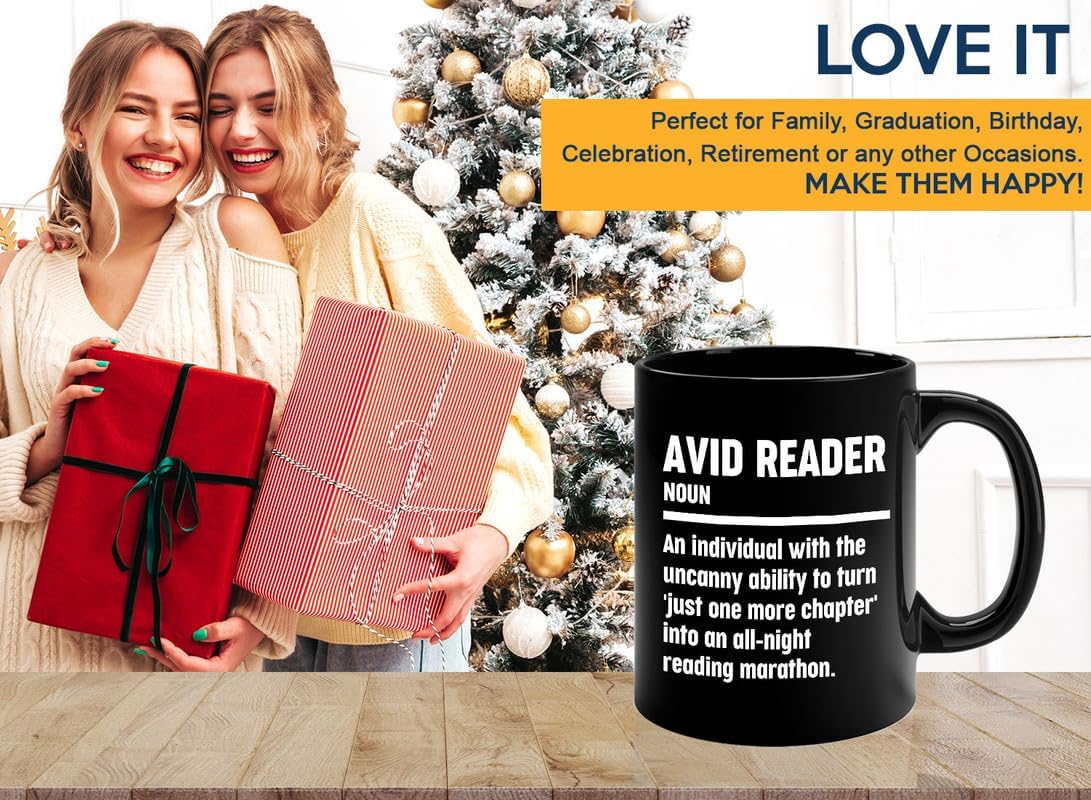 Book Lover Coffee Mug 11oz Black - Reading Marathon - Book Lover Gifts For Women Book Club Book Lovers Gifts Bookworm Book Reader Gifts