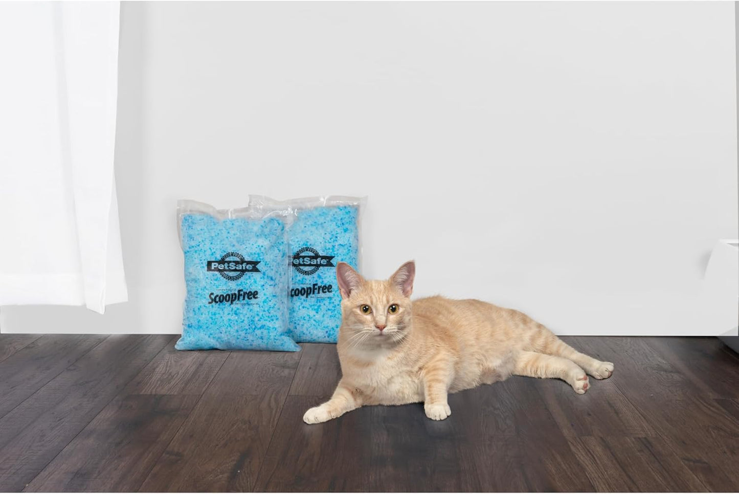 PetSafe ScoopFree Premium Crystal Cat Litter - Outperforms Clay Litter - Refill Packs - Reusable Tray Compatible - Fresh Scent - 4.3 lb Bags - 2 Pack