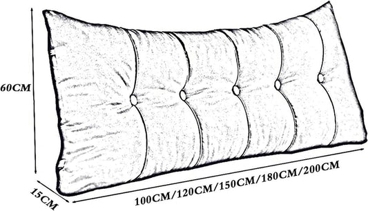 Triangular Reading Bed Rest Pillow, Wedge Body Positioners Pillow Bed Back Cushion Pillow Daybed Backrest Support Cushion Bed Rest Pillows(Brown,100 * 60CM)