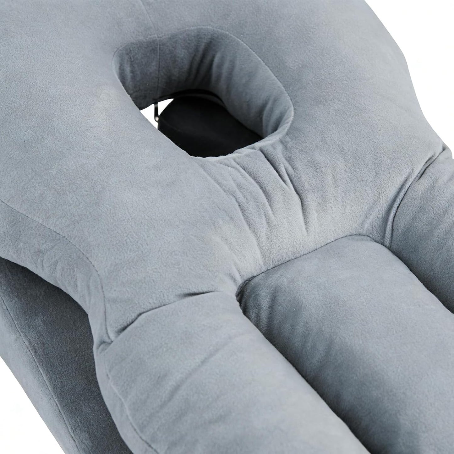 Sleeping Face Pillow, 69.85x46.99cm Soft Breathable Polyester Cushion for Face Down Recovery, Comfort, Relaxation, Home, Spa, Travel, Rest Use
