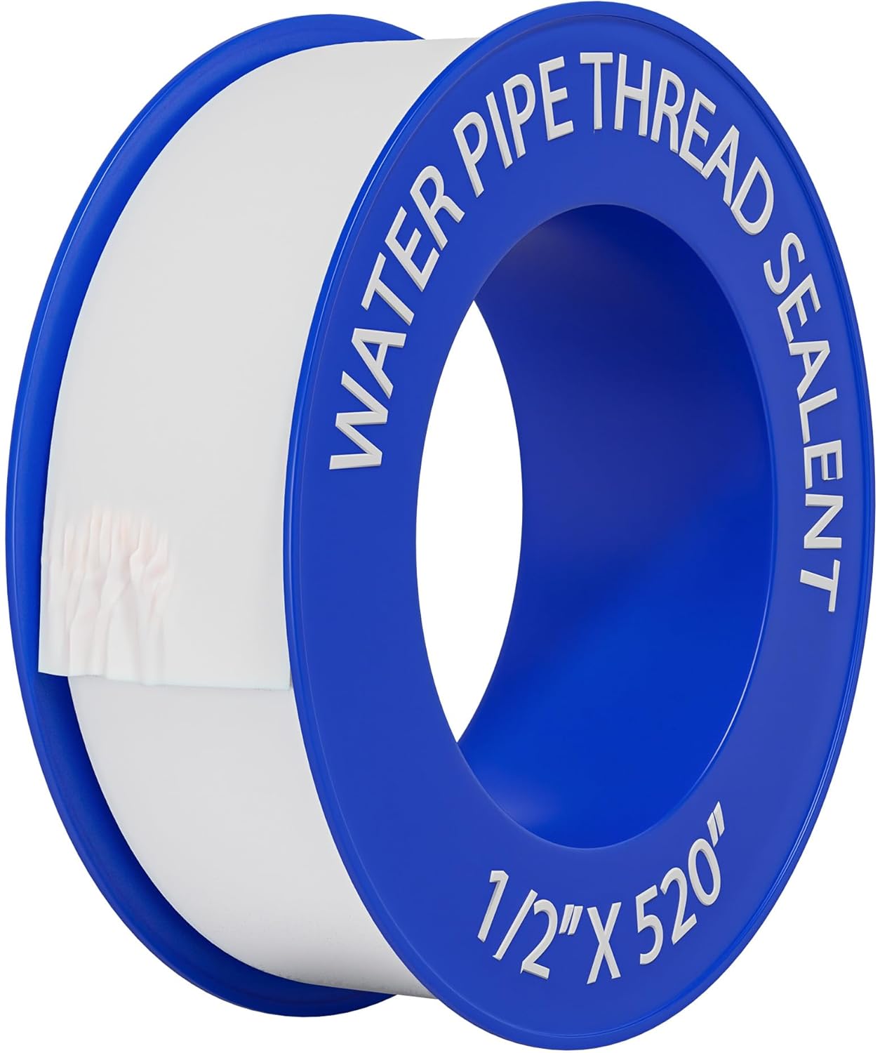 Teflon Tape 4 Rolls 1/2 Inch(W) X 520 Inches(L) Teflon Duct Sealant Tape for Shower Head, Plumbing Thread Tapes, Water Pipe Sealing Plumbers PTFE Thread Seal, Pipe Dope Plumbers Accessories