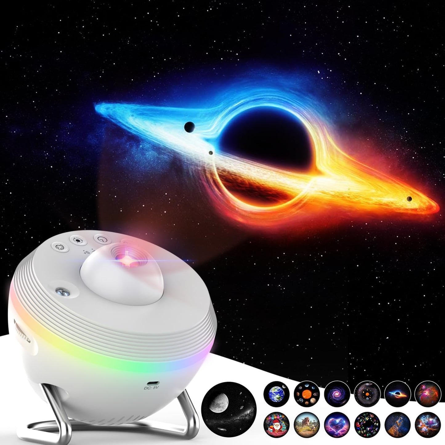 Meteor Galaxy Projector for Bedroom, 13 in 1 Planetarium Projector with Timer, Meteor & RGB Lighting Effects, Ocean Wave Projector Jellyfish Night Light for Kids, Adults