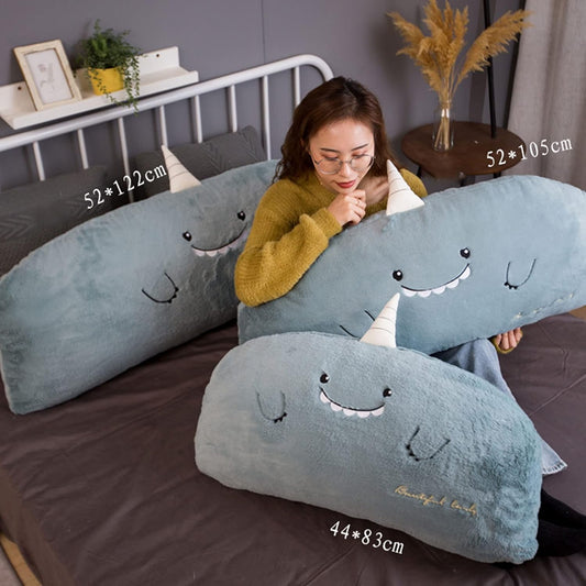 Cute Removable Washable Reading Pillow,Large Bolster Upholstered Headboard Backrest,Positioning Support Wedge Cushion,for Girls Dorm Home Office Bedroom (Color : C/Orange, Size : 10552CM)