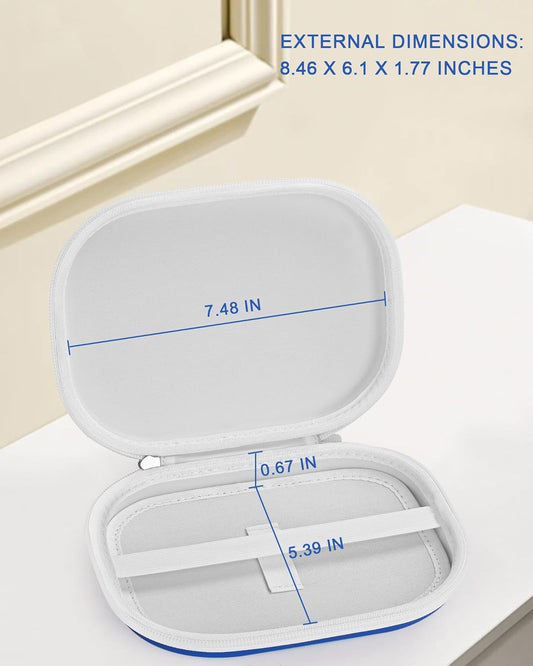 Reading Light Case for Glocusent LITOM LEDGLE TSINGREE, Book Light Case for Reading in Bed, Portable Storage Case for Home Travel (BLUE, SMALL)