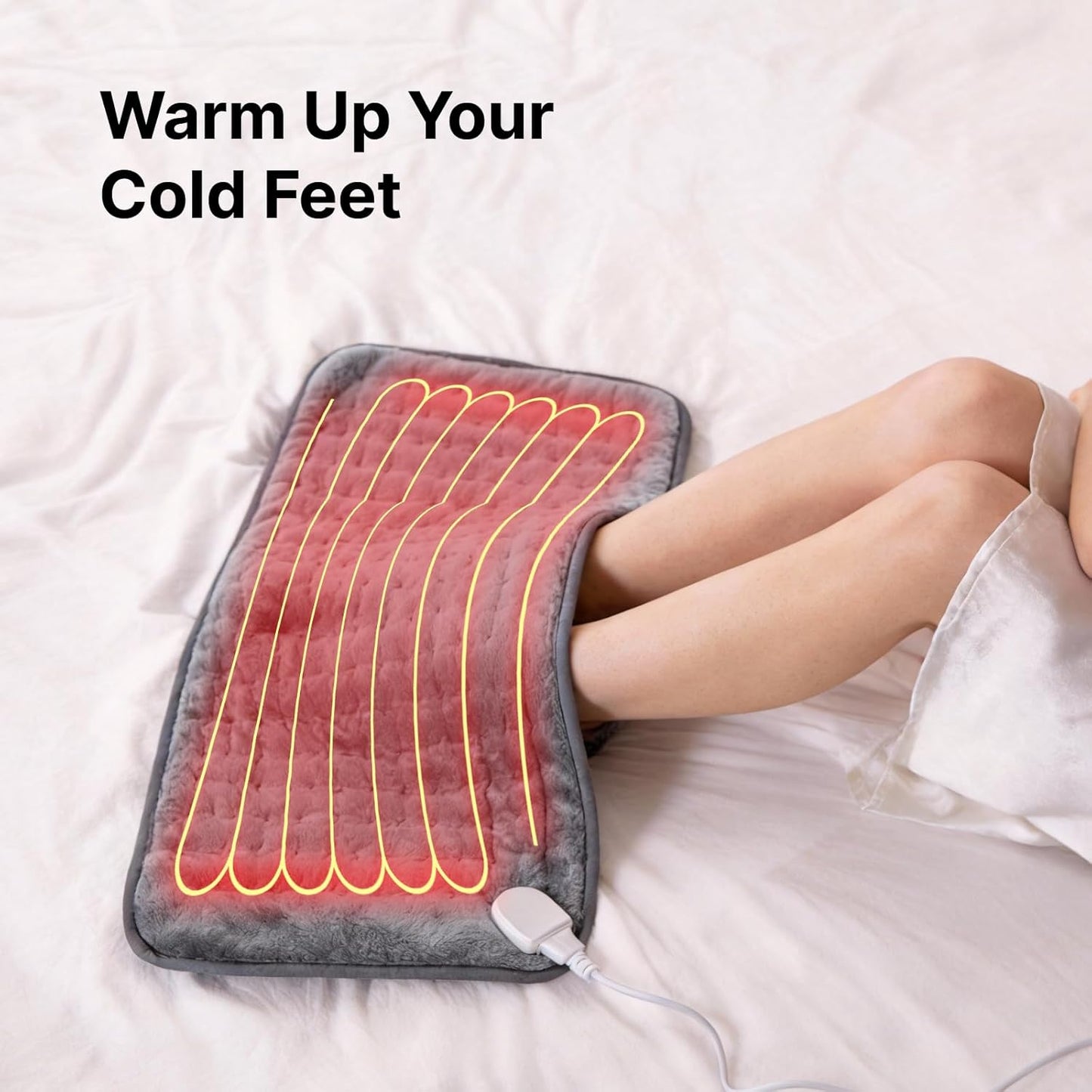 Heating Pad for Back, Neck, and Shoulder Pain Relief, Electric Heat Pad with 6 Heat Levels, Moist Heat Option, Auto Shut-Off, Birthday Christmas Gifts for Women Men Mom Dad Grandma, Gifts for her