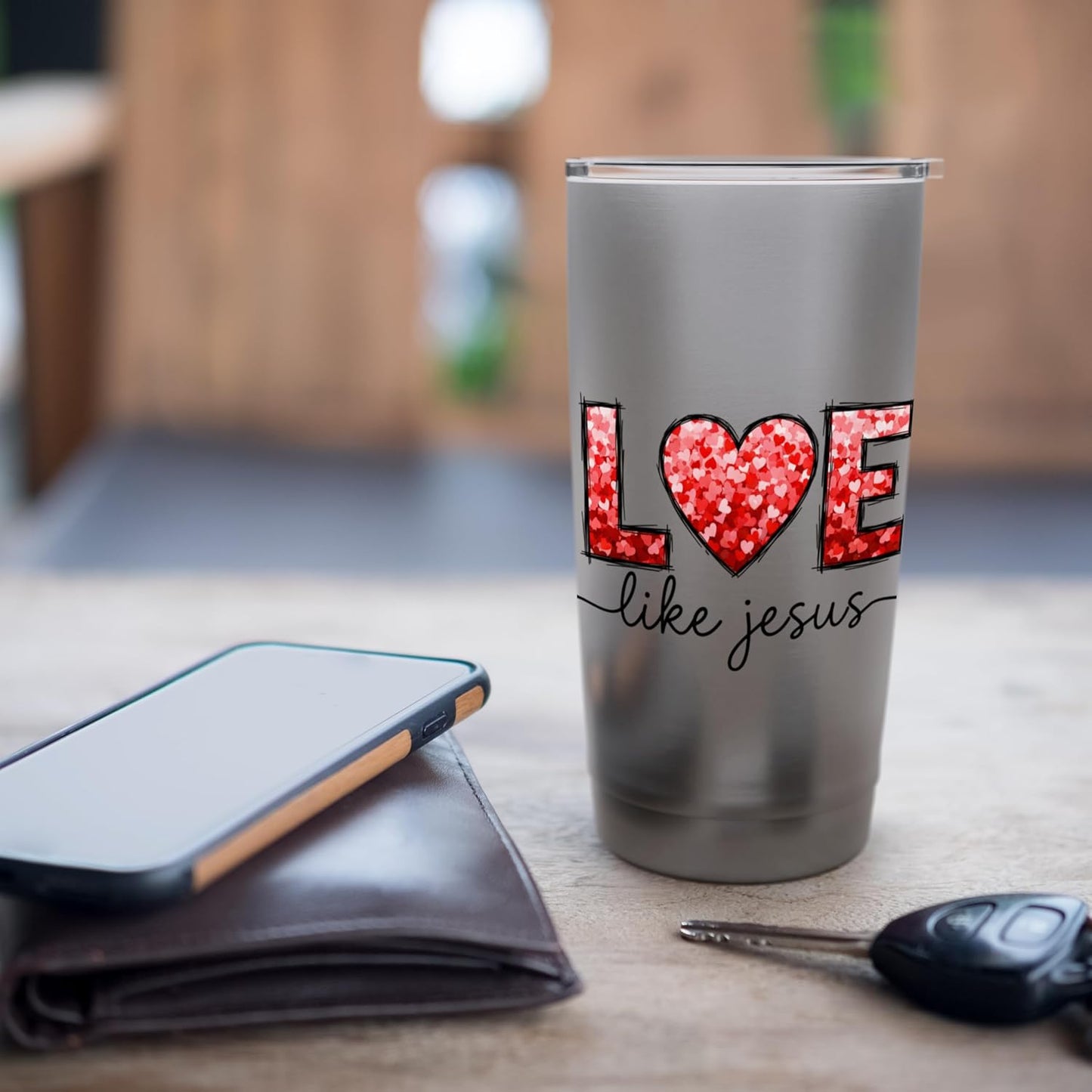 Love Like Jesus Christian Relationships Faith Scripture Love Stainless Steel Insulated Tumbler