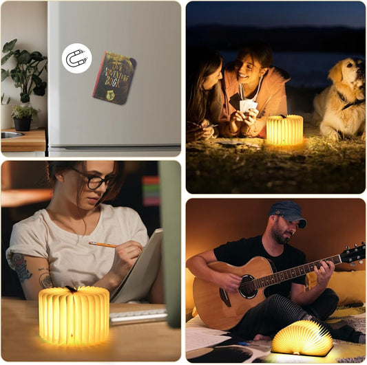 Mini Adventure Book Night Light,3D Folding Lamp&Three Different Lighting Options White/Yellow/Breathing Gradient Colors LED Book Lamp for Home Decor Birthday Gift,Inspired by'Up'Great Birthday Gift