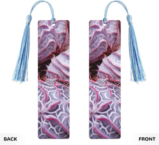 Striped Resin Bookmarks Gifts for Women Men, Wooden Bookmarks for Book Lovers, Vintage Book Marks Ornaments with Tassel, Unique Personalized Reading Page Markers Sky Blue