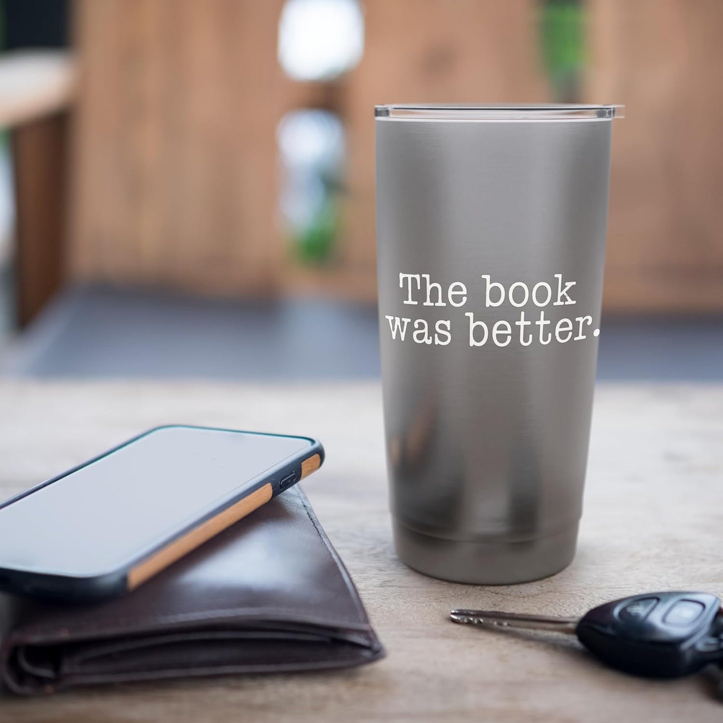 The Book Was Better Readers Literature Bookworm Stainless Steel Insulated Tumbler