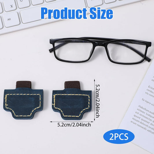 2 Pcs Bygone Mark Bookmark with Pen Holder, Blue Personalized Magnetic Leather Pen Holder Bookmark, Customized Magnetic Bookmarks for Reading Women Book Lovers, Gifts for Booklovers