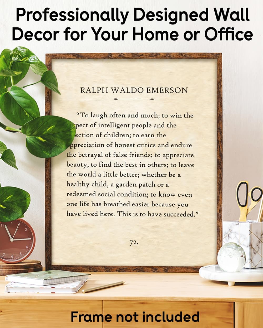 Inspirational Quote Vintage Book Page Style Wall Art Motivational Typography Print for Home Office Study Classroom Library Reading Nook Literary Decor Positive Daily Reminder 11x14 Unframed Poster