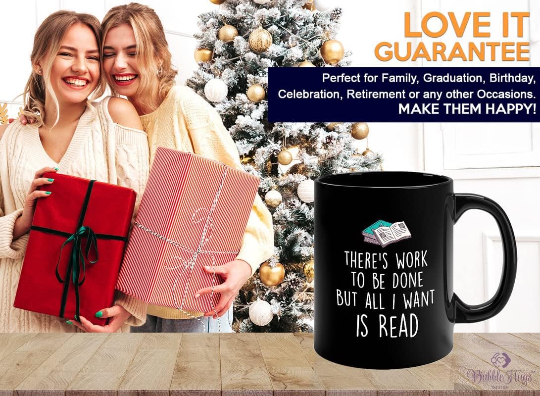 Book Lover Coffee Mug 11oz Black - Books for Everyone - Bibliophile Fiction Novel Women Teens Teacher Librarian Book Reader Book Lover