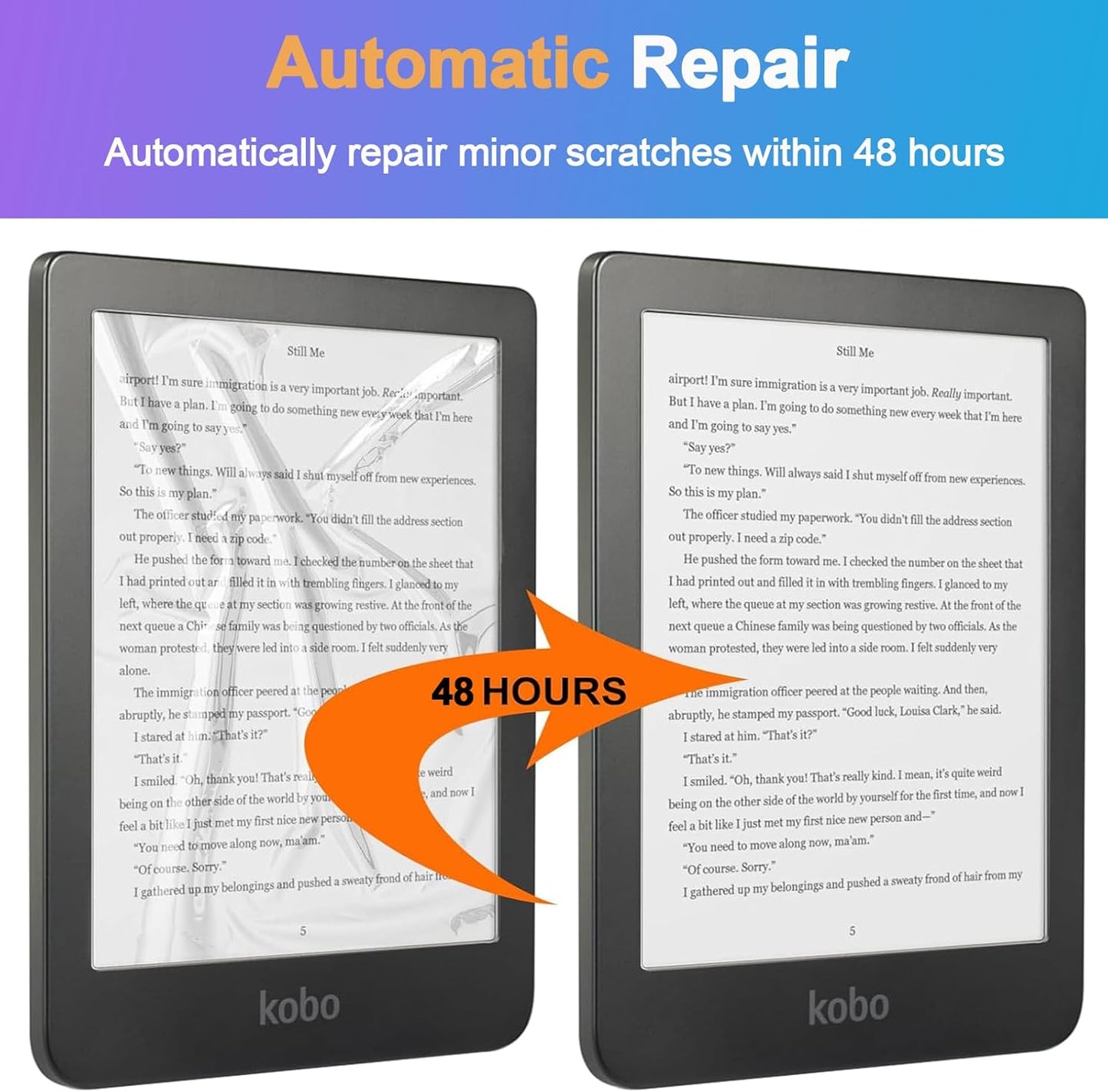 Caweet Screen Protector for 6" Kobo Clara Colour | BW | 2E, Anti-Glare Premium PET Full-Coverage Matte Protective Film, 3 Pack