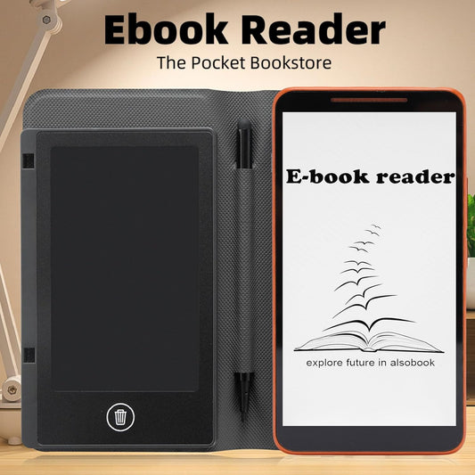 Dpofirs 5.7Inch E Book Reader, 8GB ROM, with Night Mode, Personalized Reading Experience, WiFi & Bluetooth, Music Player, FM Radio, Calculator, Voice Recorder, Camera