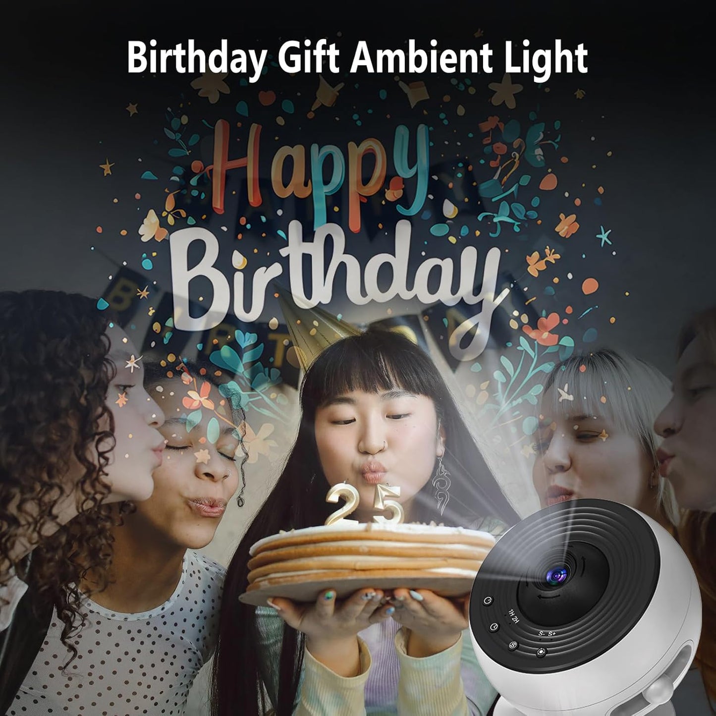 Upgrade Galaxy Projector for Bedroom, Home Planetarium Projector Lamp,LED Space Galaxy Lamp, Room Decor for Kids Adults with 14 Planet Discs, Moon/Halloween/Birthdays Light Star Projector with Timer