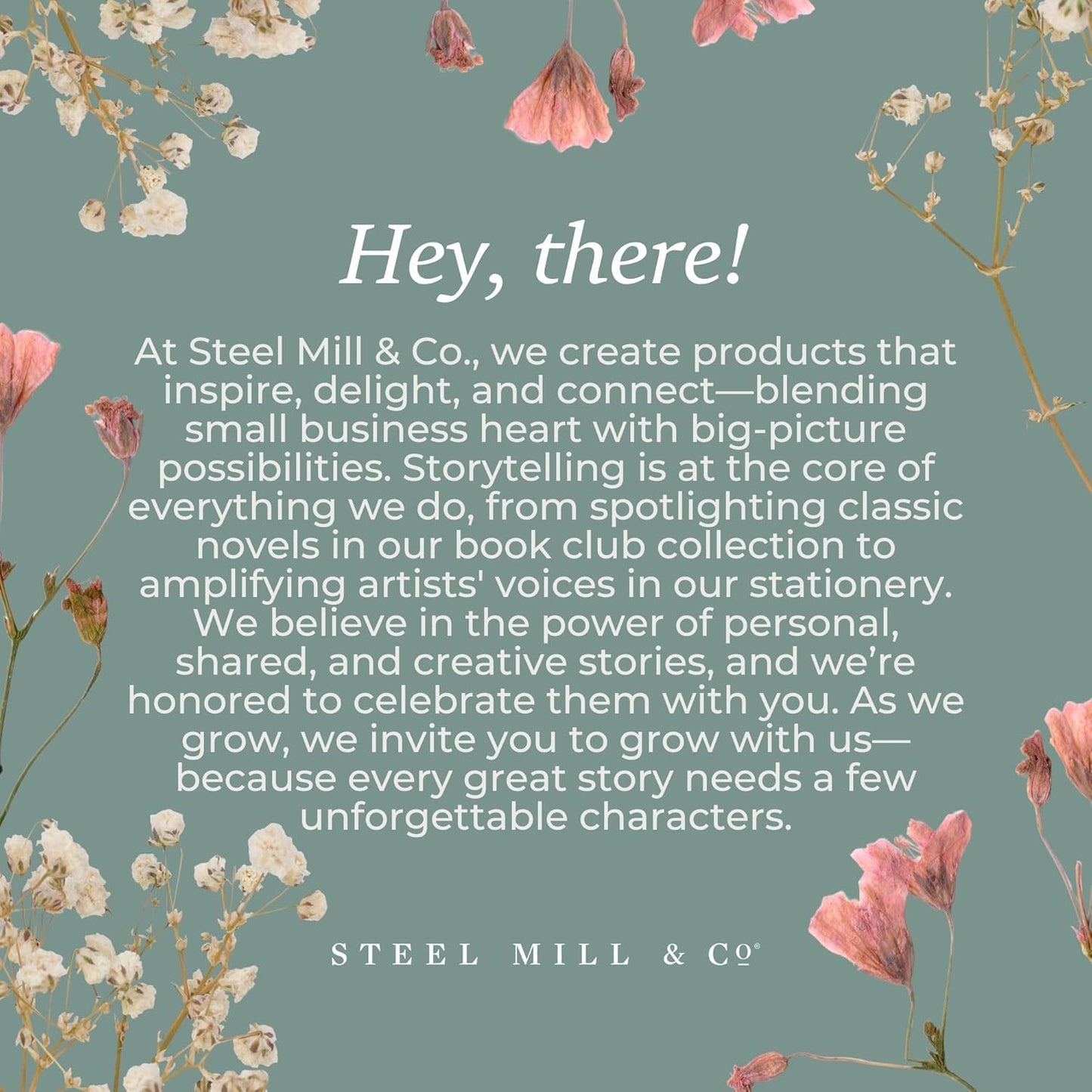Steel Mill & Co Reading Kit Set with Book Journal, Pencil, Book Holder, Customizable Labels, Bookmark and Zipper Canvas Pouch (Literary Classics)