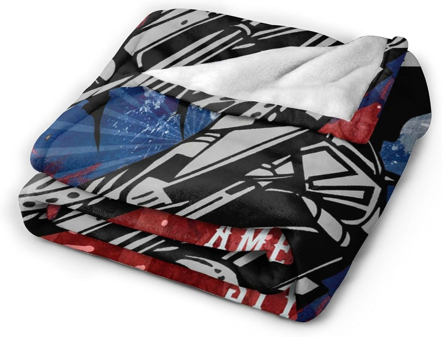 Motocross American Retro Style Blankets Ultra-Soft Flannel Throw Blanket Air Conditioner Blanket for Sofa Bed Living Room Home Decor 50"x40"