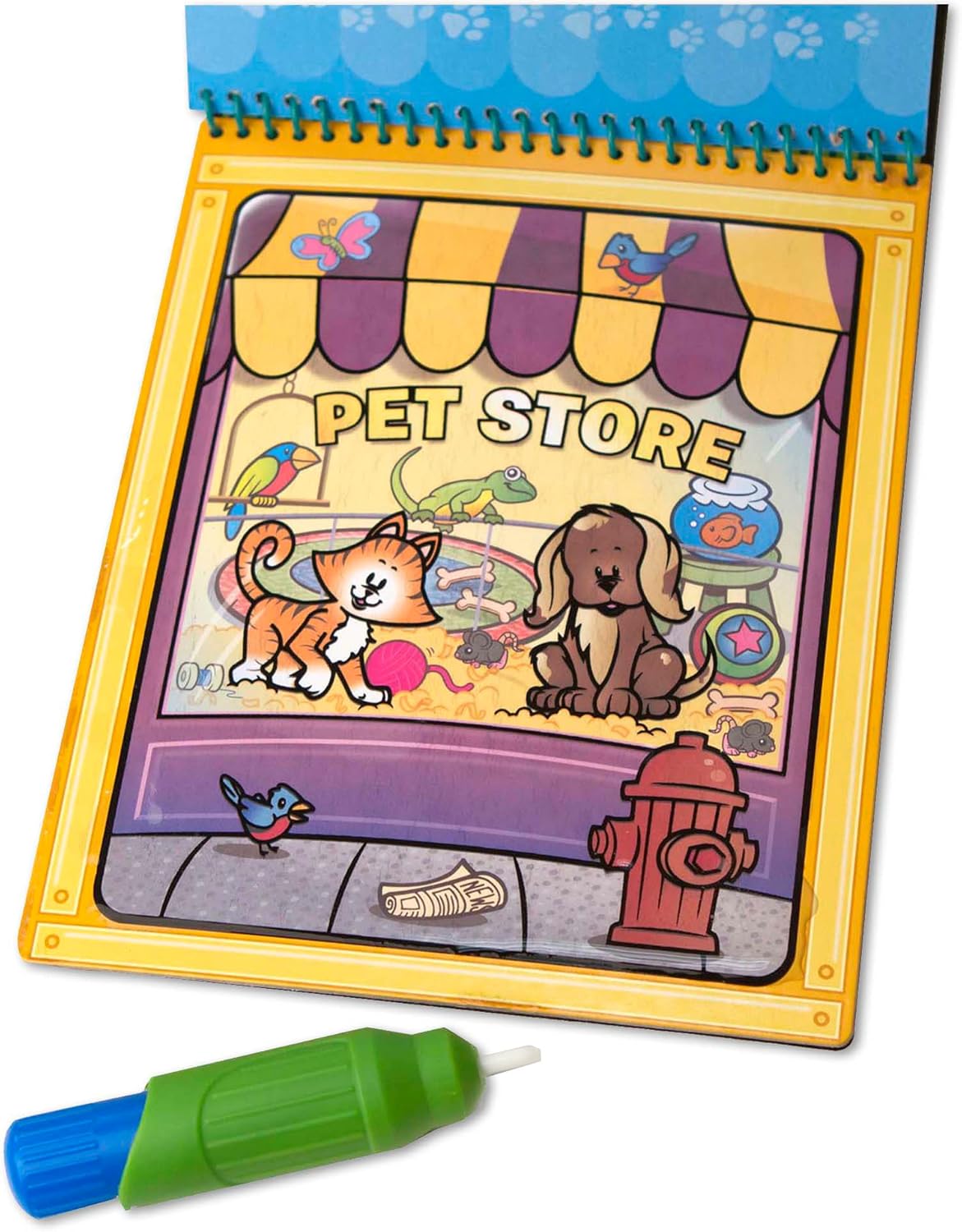 Melissa & Doug On the Go Water Wow! Mess Free Coloring Book, Reusable Water-Reveal Activity Pad, Animals, Travel Toys, Party Favors, For Toddlers & Kids Ages 3+ - FSC Certified