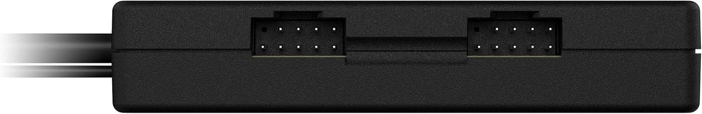 Corsair Internal 4-Port USB 2.0 Hub - 4X 9-Pin USB 2.0 Ports - Easy Magnetic Installation - Compatible with Most Intel® and AMD® Motherboards - Black