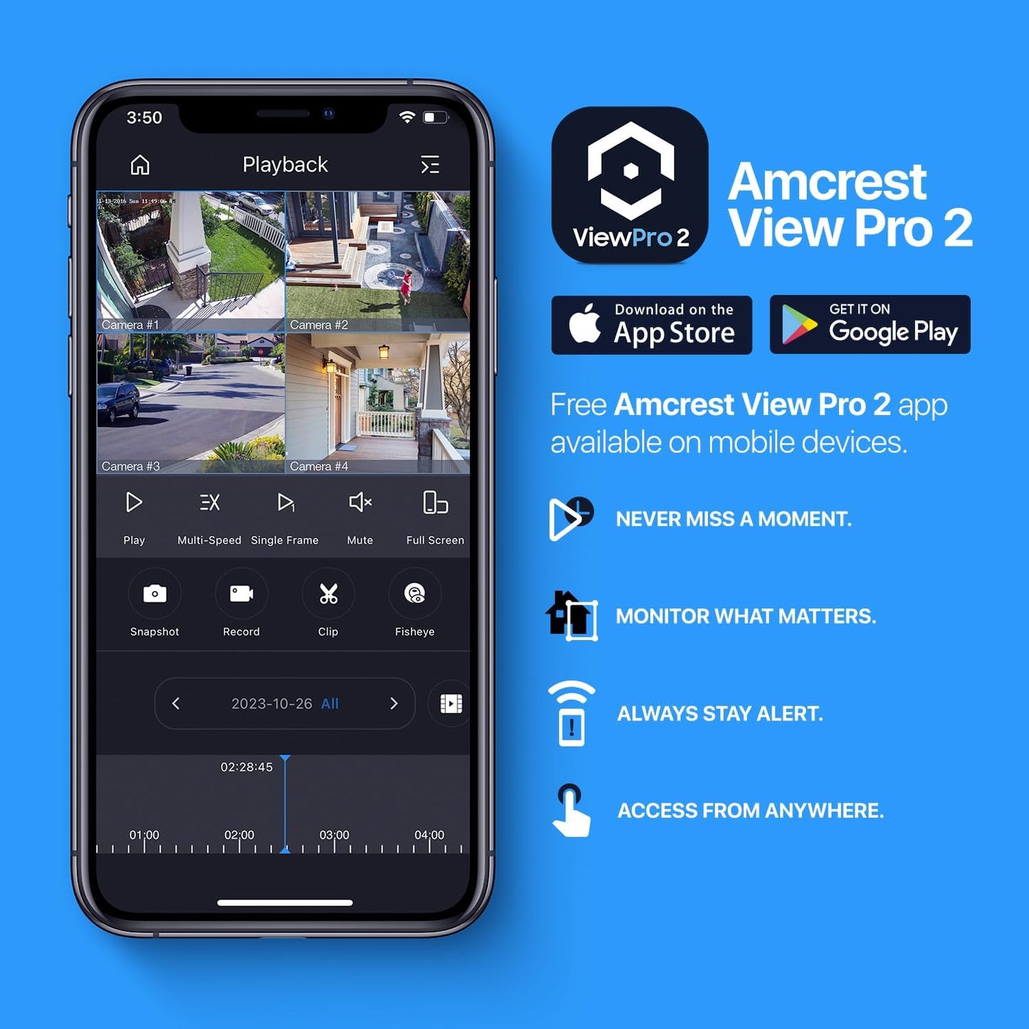 Amcrest 5MP Outdoor POE Camera 2592 x 1944p Bullet IP Security Camera, IP67, 132° Viewing Angle, Human & Vehicle Detection, Tripwire & Intrusion, 5-Megapixel, IP5M-B1186EW-AI-V3 (White)