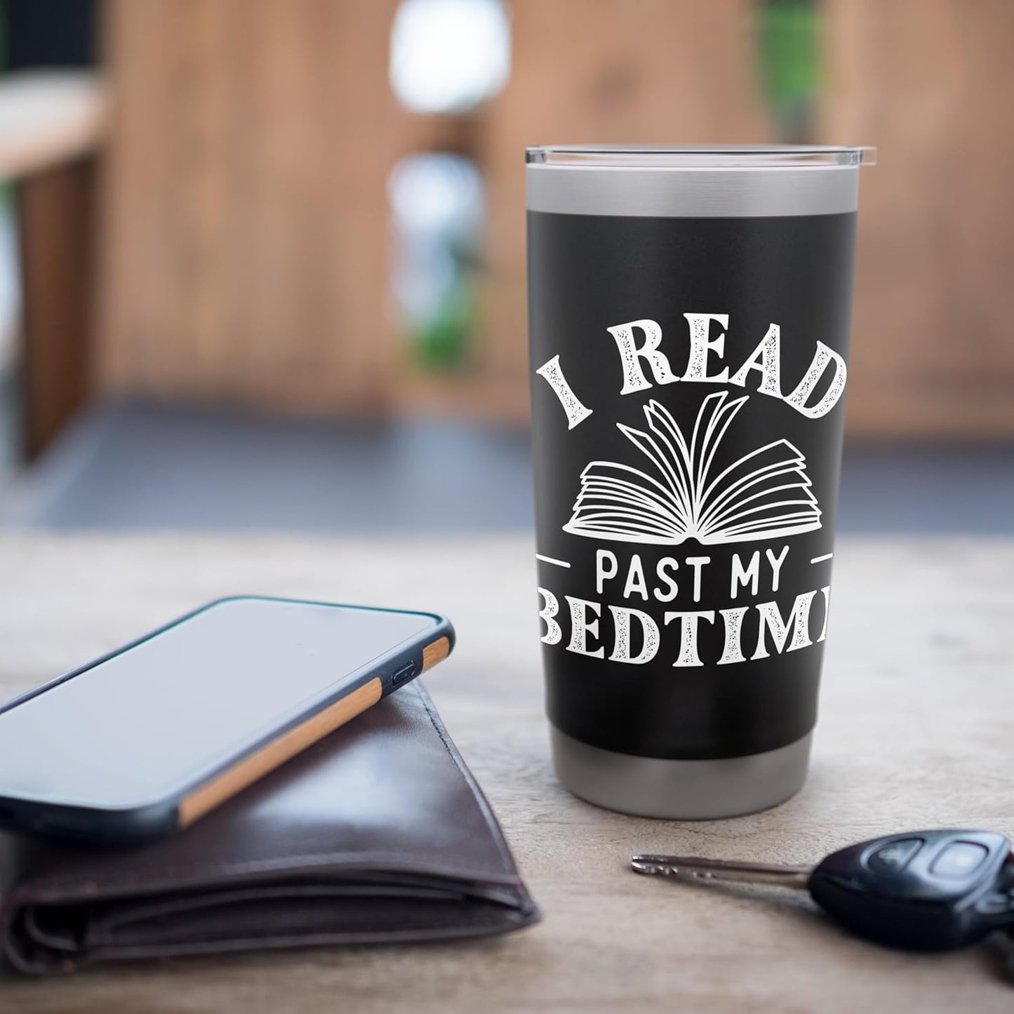I Read Past My Bedtime - Book Lover Reading Bookworm Reader Stainless Steel Insulated Tumbler