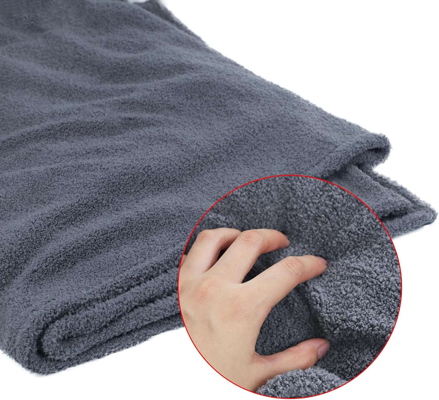 Womens Wearable Blanket Cozy Fleece Oversized Pockets Shawl Poncho Cape Winter Plush Warm Shoulder Wrap Cloak Shrug