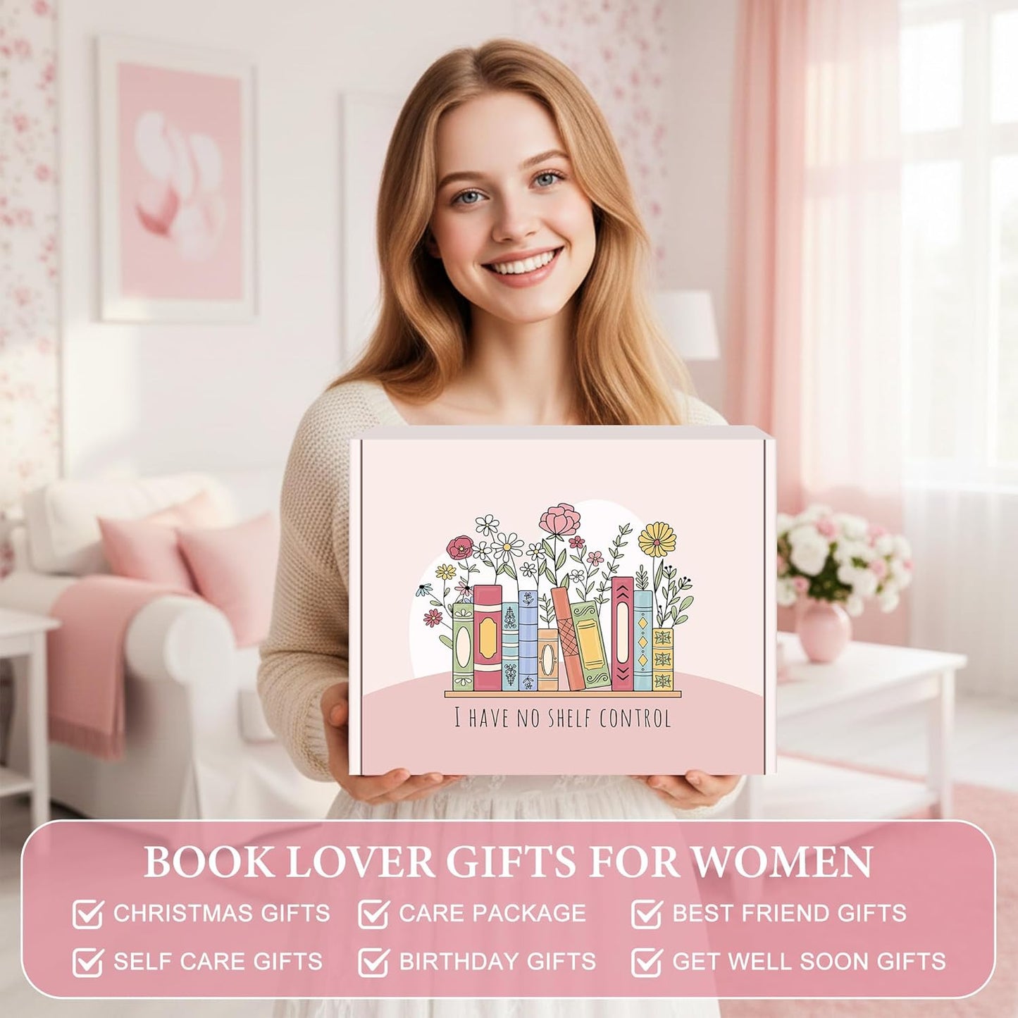 Book Lovers Gifts for Women Bookish Gifts for Book Lovers Women Books Accessories for Reading Lover Books Club Gift for Reader Cool Bookish Themed Items Set Bookworm Stuff Presents for Librarian, Girl