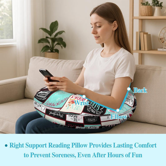 Queen Hero Lap Pillow for Reading & Gaming Lap Desk Pillows for Crocheting & Crafting with Elbow & Arm Support Cushion for Ergonomic Use on Bed and Couch