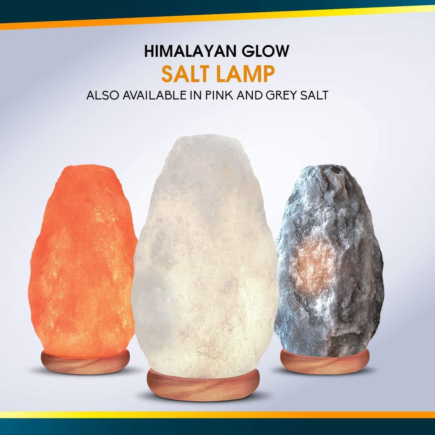 Himalayan Glow Crystal Salt Lamp, 5-7 LBS Hand Curved Night Light, Salt Lamp with Neem Wooden Base, Best for Gift and Home Decor (ETL Certified) – White