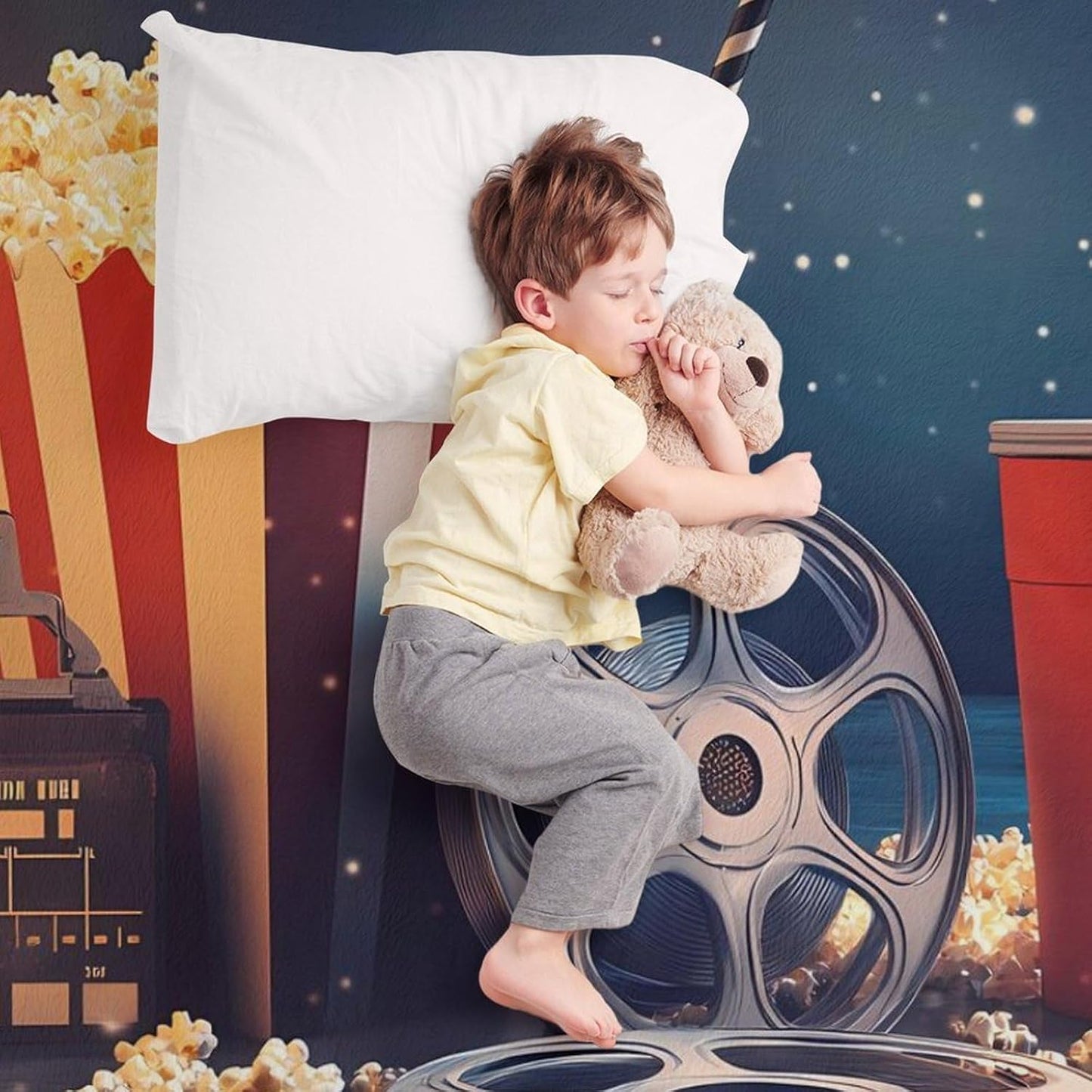 Movie Theater Throw Blanket for Couch Bed Plush Cozy Fuzzy Flannel Blanket for All Season 40"x50"
