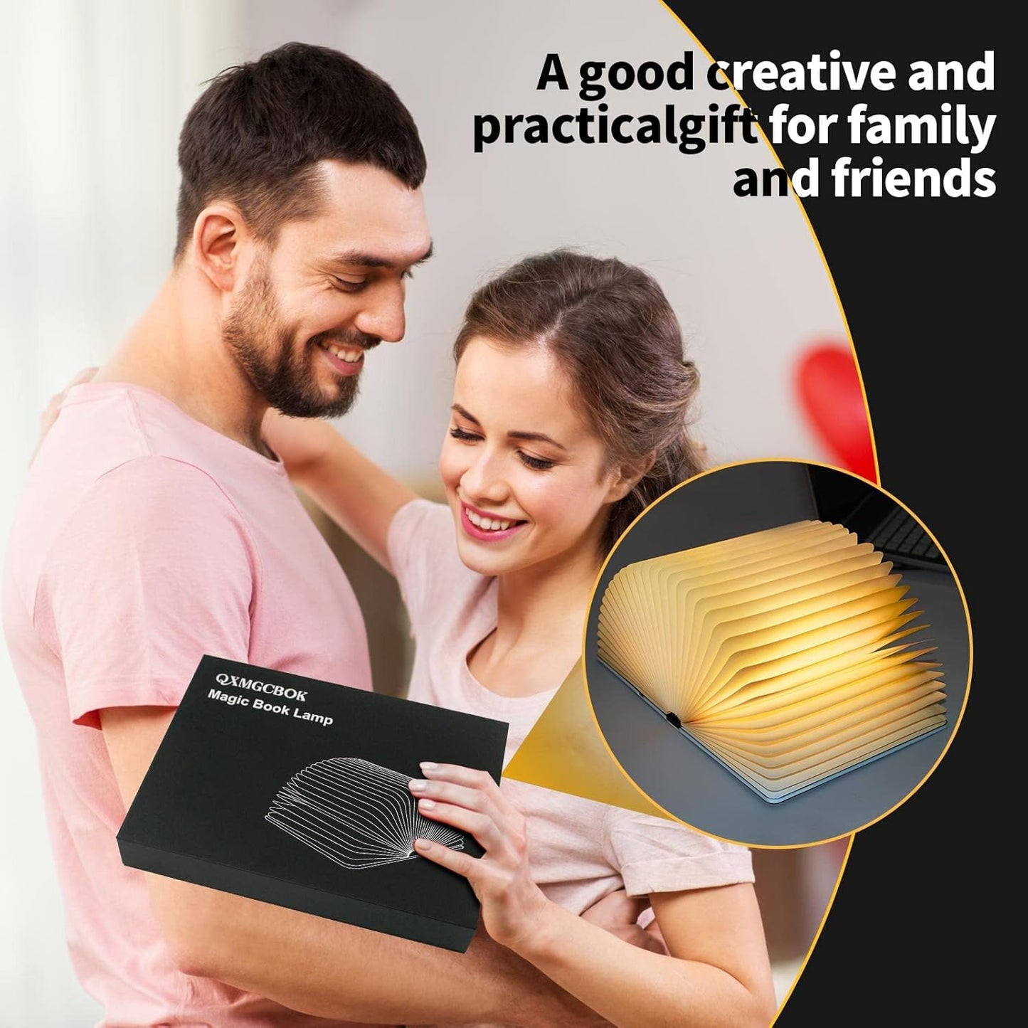 Novelty 3D Dragon Embossed Magic Book Lamp,Personalized Night Light,Sleep aid Machine,Sound Machine for Sleeping, Unique Gifts