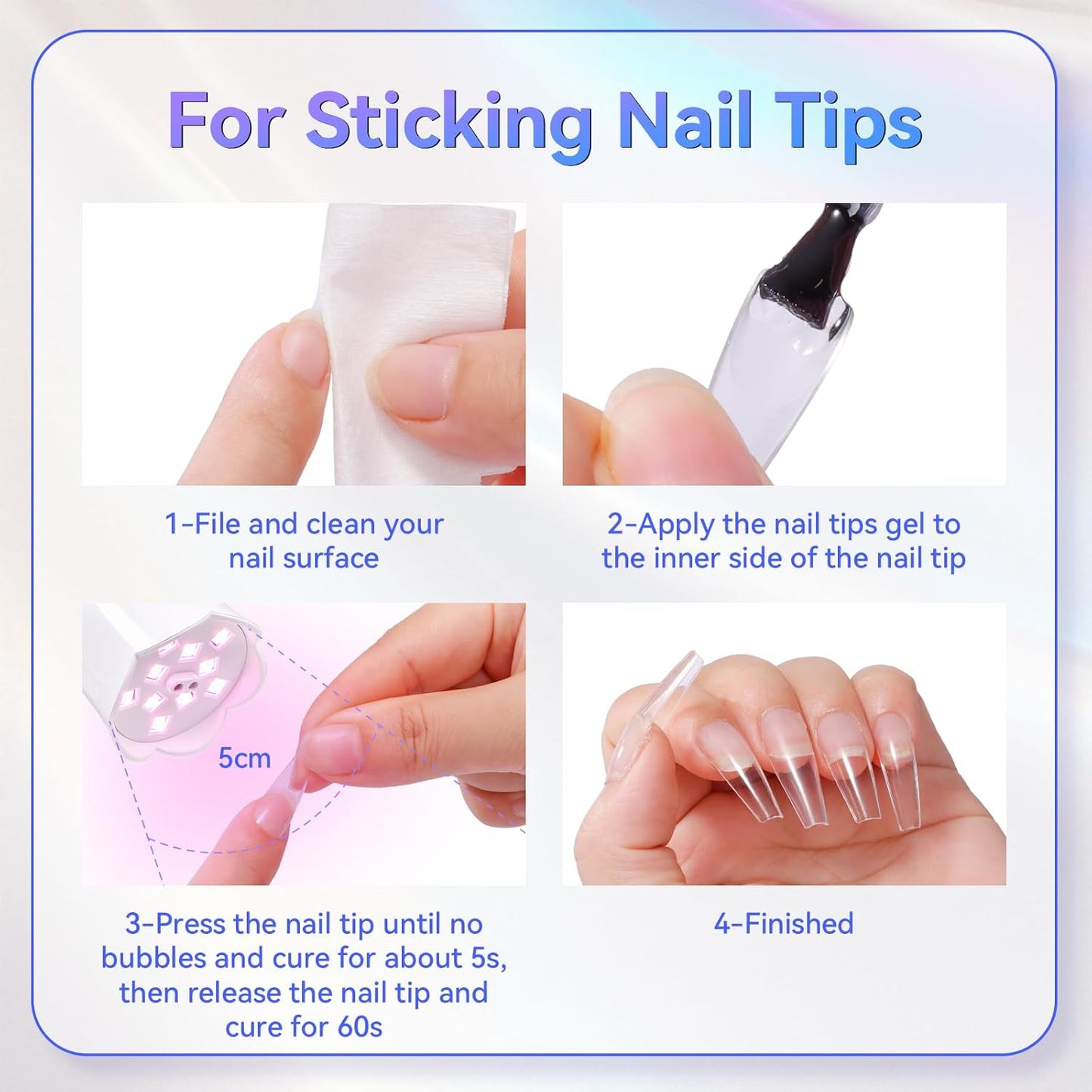 Makartt UV Nail Lamp: Mini UV Light for Gel Nails Polish Luminoza 30mW/cm² Rechargeable LED Nail Light Nail Dryer with 4 Timers & Auto Sensor, Fast Curing Goosenecks Lamp for Home DIY Manicure