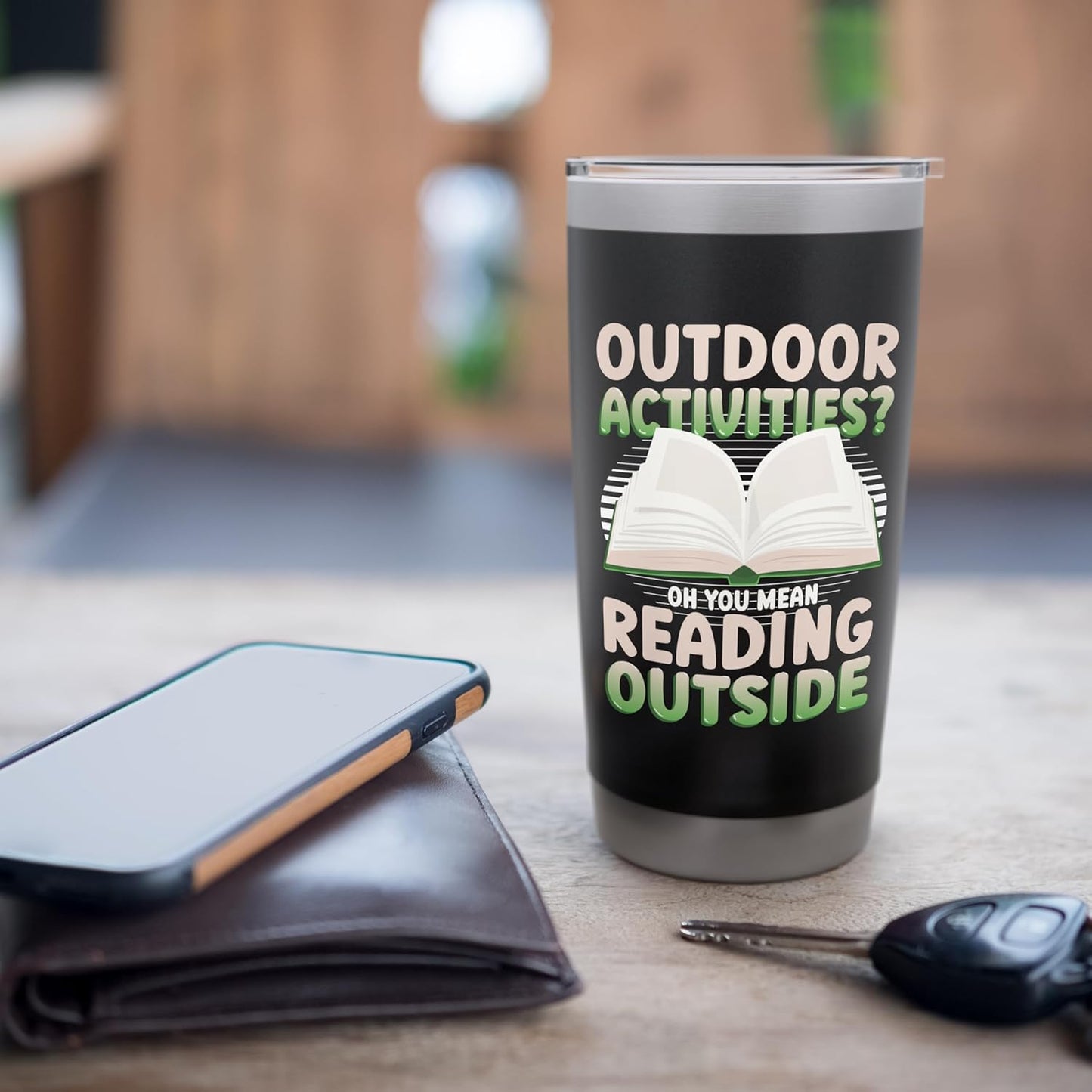 Outdoor Activities Reading Outside Books Reading Stainless Steel Insulated Tumbler