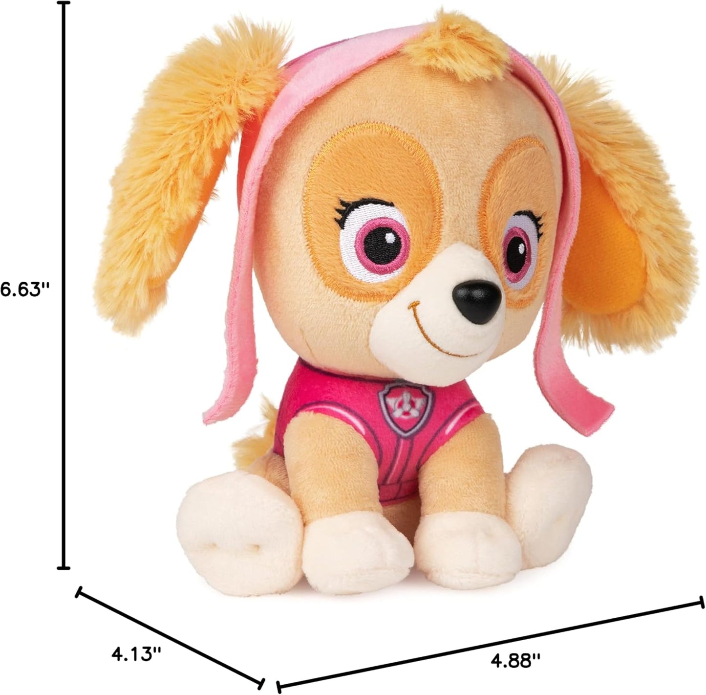 GUND Official PAW Patrol Skye in Signature Aviator Pilot Uniform Plush Toy, Stuffed Animal for Ages 1 and Up, 6" (Styles May Vary)