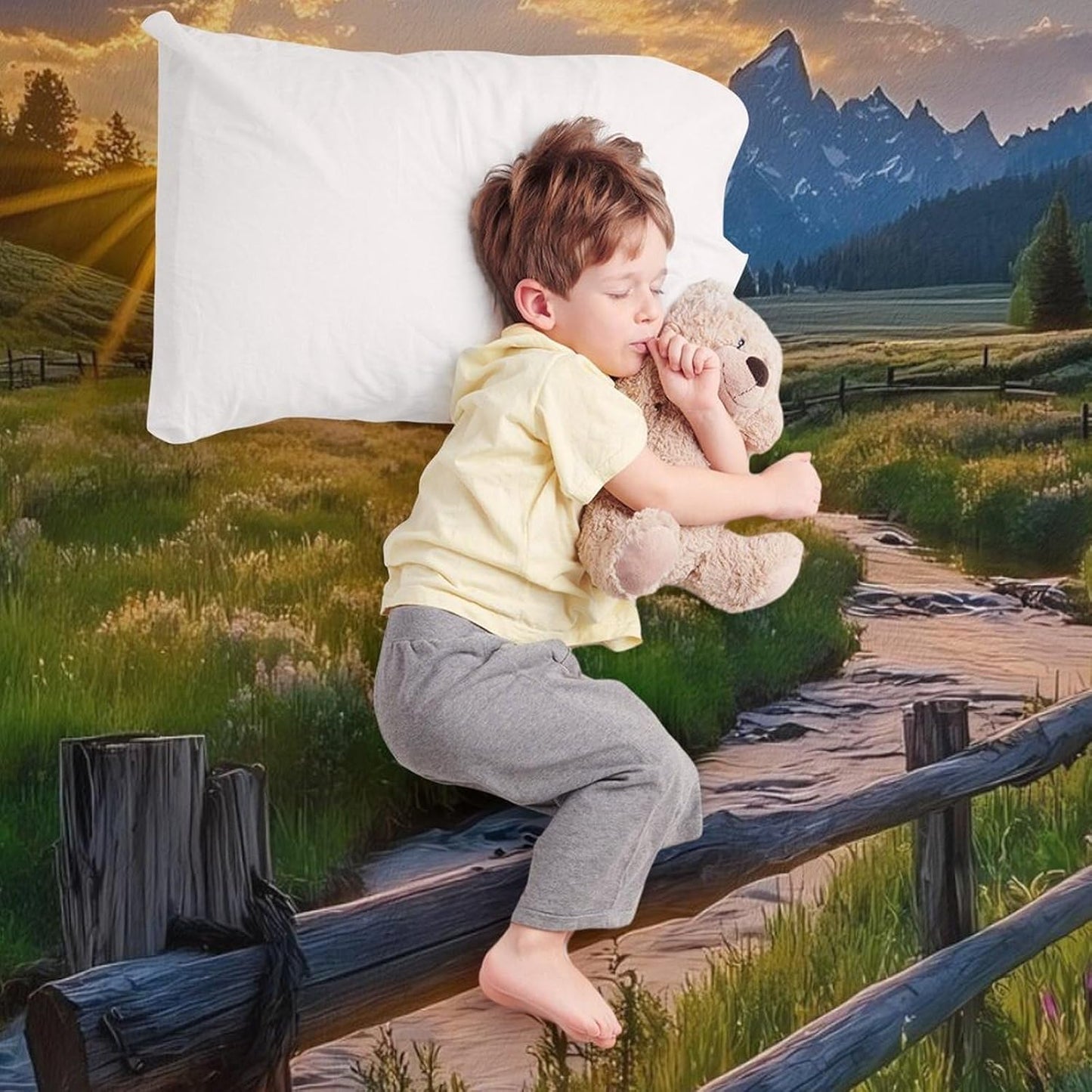 Sunset Grand Teton Landscape Throw Blanket for Couch Bed Plush Cozy Fuzzy Flannel Blanket for All Season 50"x60"