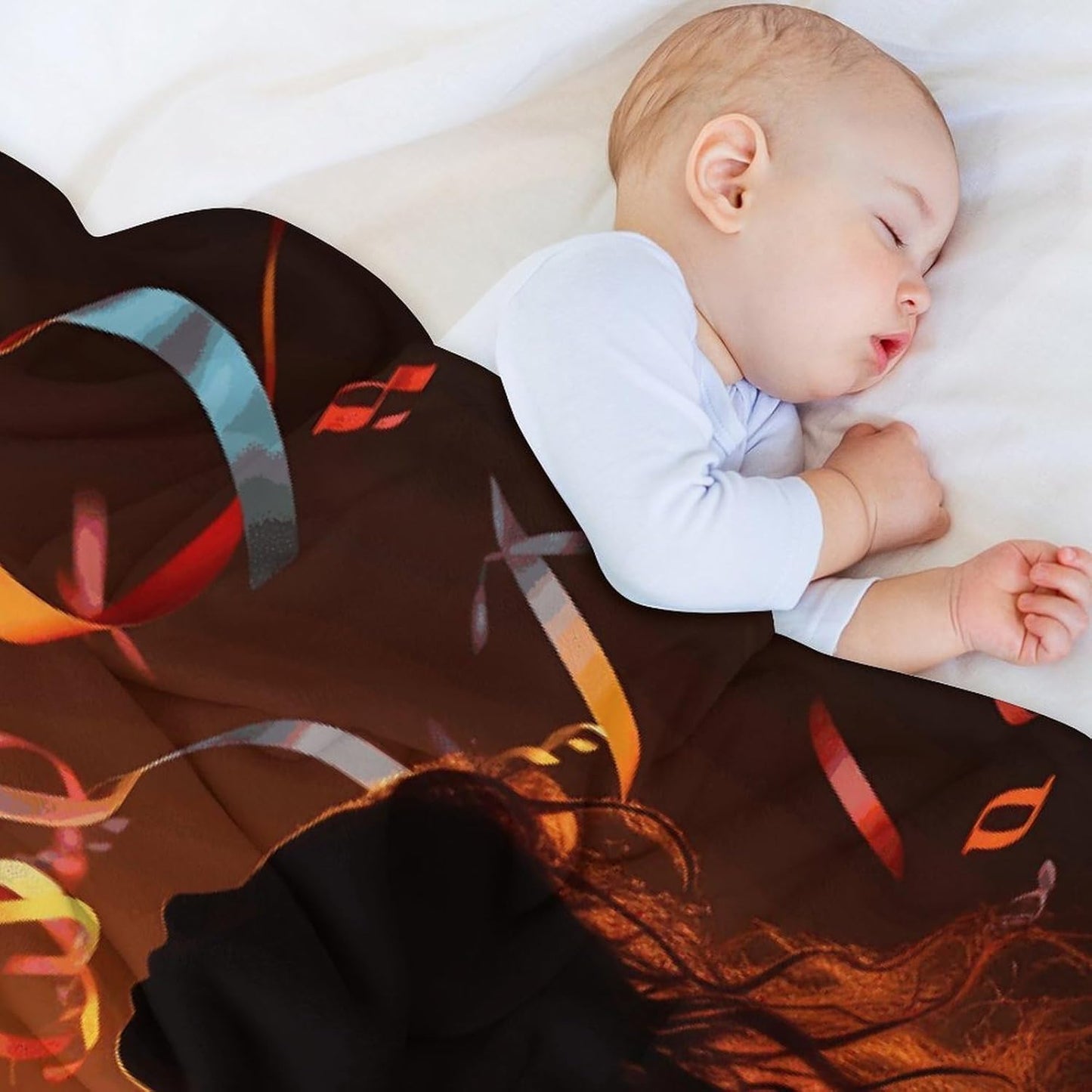 Dance Music Throw Blanket for Couch Super Soft Warm Lightweight Throw Blankets Cozy Flannel Bed Blanket Cute Decorative Blankets for All Seasons Home Decor Gift 30"*40"(76 * 100cm)