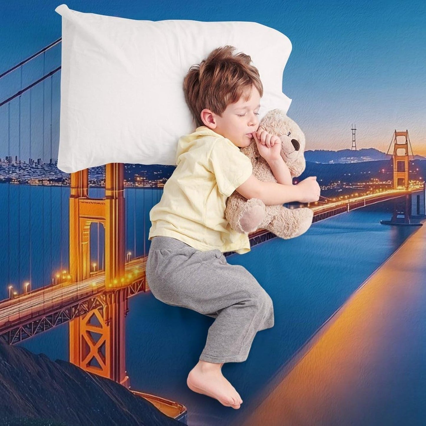 San Francisco The Bridge Throw Blanket for Couch Bed Plush Cozy Fuzzy Flannel Blanket for All Season 55"x70"