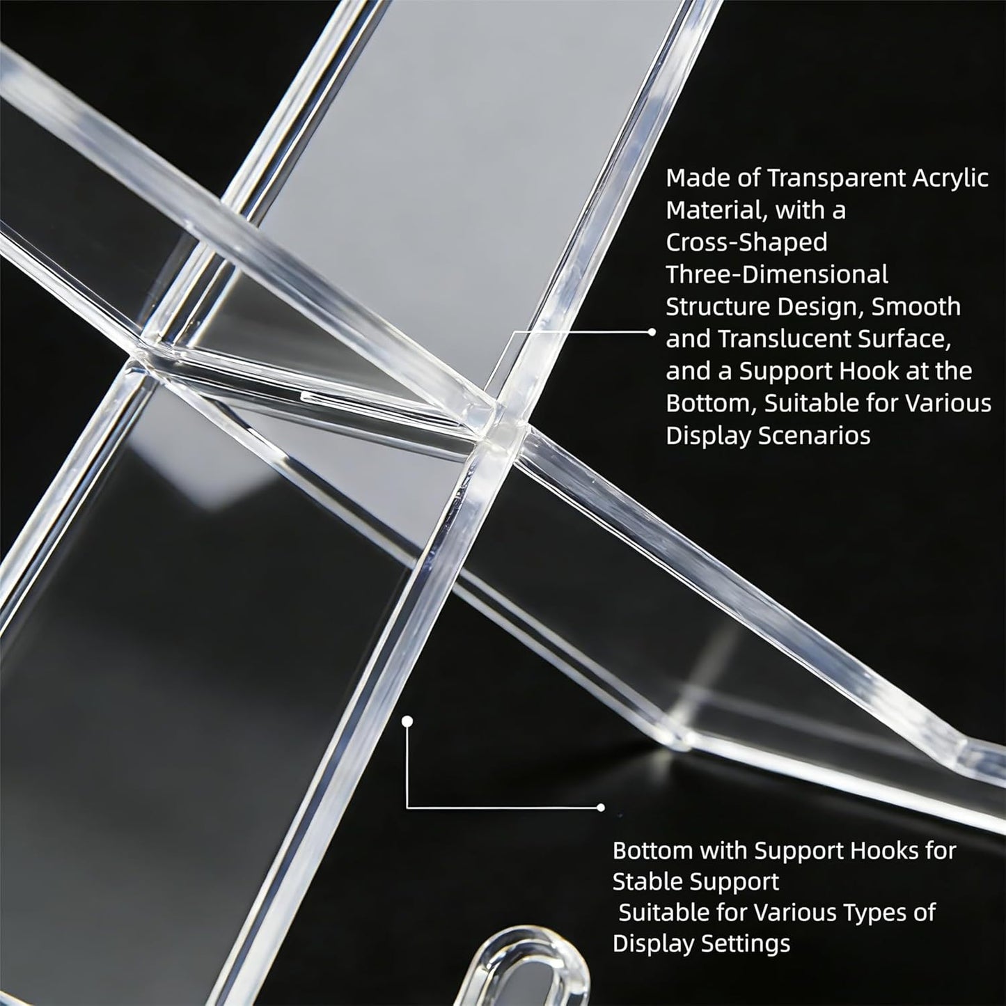 Acrylic Book Display Stand Risers Holder Decoration Vinyl Record Picture Photo Frame Plate Artwork Recipe Magazine Cookbook Clear Thickened Easel 7.8*5.1*6.3