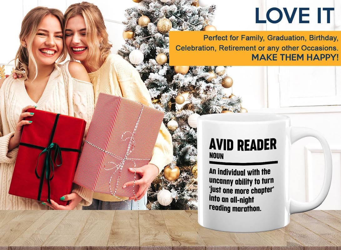 Book Lover Coffee Mug 11oz White - Reading Marathon - Book Lover Gifts For Women Book Club Book Lovers Gifts Bookworm Book Reader Gifts